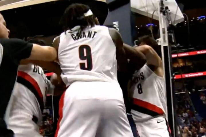 Jerami Grant, Yves Missi ejected after heated fight