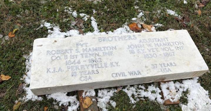 Civil War brothers honored with joint gravestone on Veterans Day in Lexington