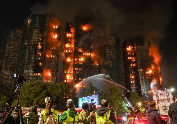 Death toll in Hong Kong high-rise fire rises to 36, with 279 people reported missing