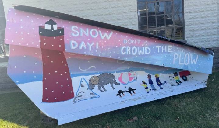 South Haven Baseline Middle School wins road commission plow painting contest