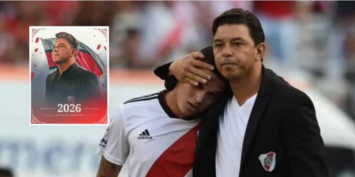 Juan Fernando Quintero tendrá ‘Muñeco’ para rato: River Plate anunció renovación de Gallardo hasta diciembre de 2026