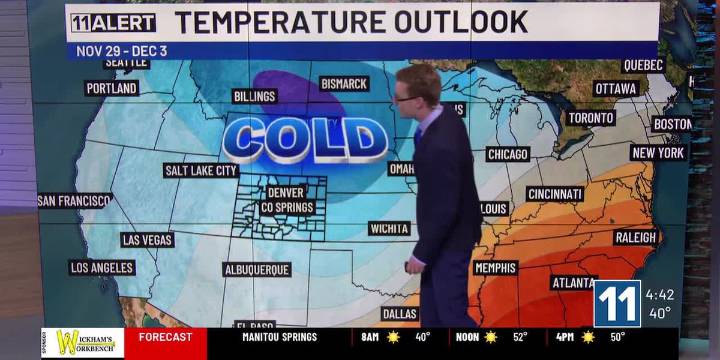 Increasing sunshine and milder Monday