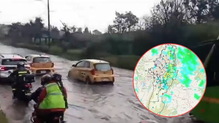 Inundaciones complican el tránsito en Bogotá