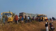 5 students among 7 injured in head-on collision between hyva truck and college bus in Champua