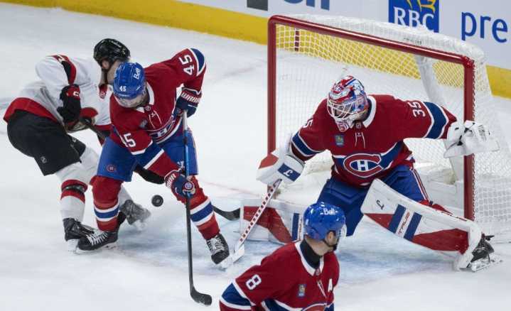 Newhook nets OT winner as Canadiens sink Senators 4