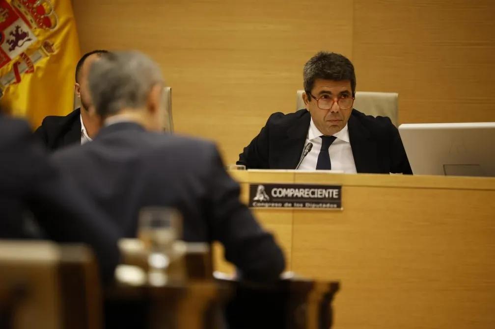 Mazón, en el Congreso: "Nada habría cambiado si yo hubiera estado en el Cecopi"