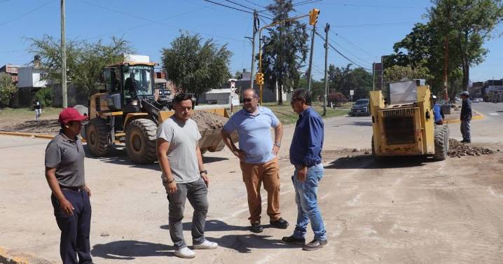 Supervisan avances de obras en barrios de Palpalá