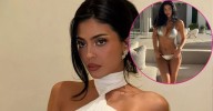 Bikini-Clad Kylie Jenner Nearly Pops Out of Her Tiny Silver Bikini in Intimate Shower Photo