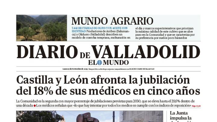 Portada de Diario de Valladolid del 16 de noviembre de 2025