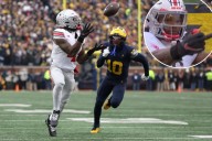 Ohio State's Jeremiah Smith flips off Michigan fans in photo from win