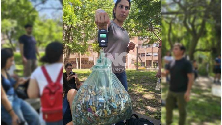 Más de 4.000 colillas recolectadas y 16 kilos de basura: lo que dejó la limpieza ambiental en la Ciudad Universitaria