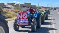 Protesta caravana de productores del centro-sur contra Ley del Agua