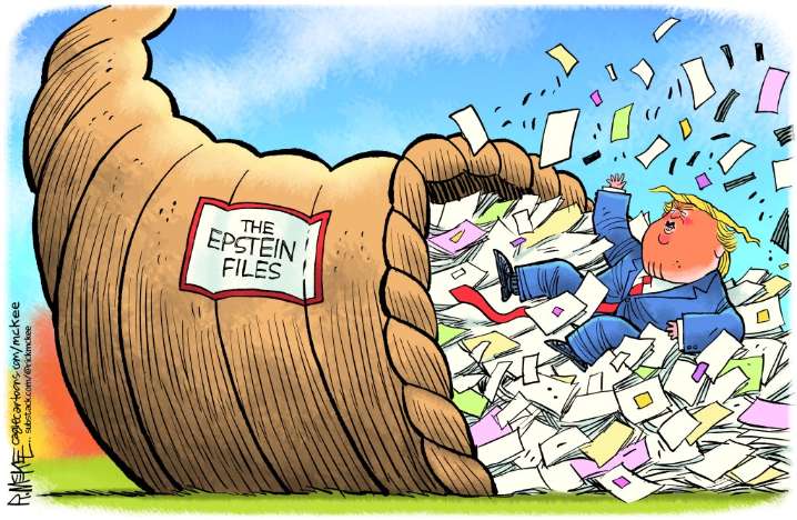 Cartoonist’s take: Cornucopia of Epstein Files