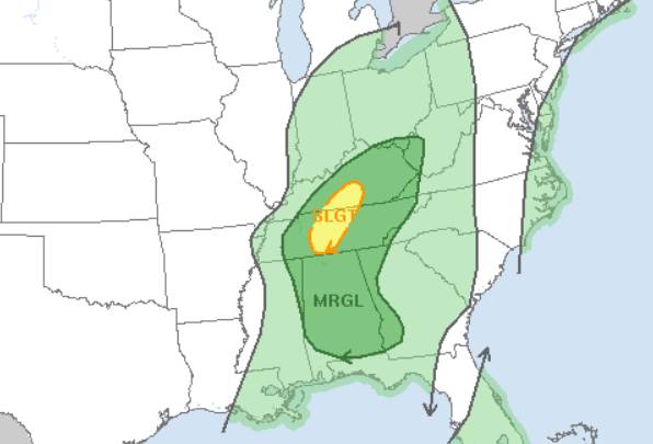 A few storms today, Saturday before cold snap