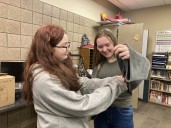 Denfeld students stitch together on Tuesdays