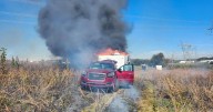 SUV and camper destroyed in fire near Igou Ferry Road; no injuries reported
