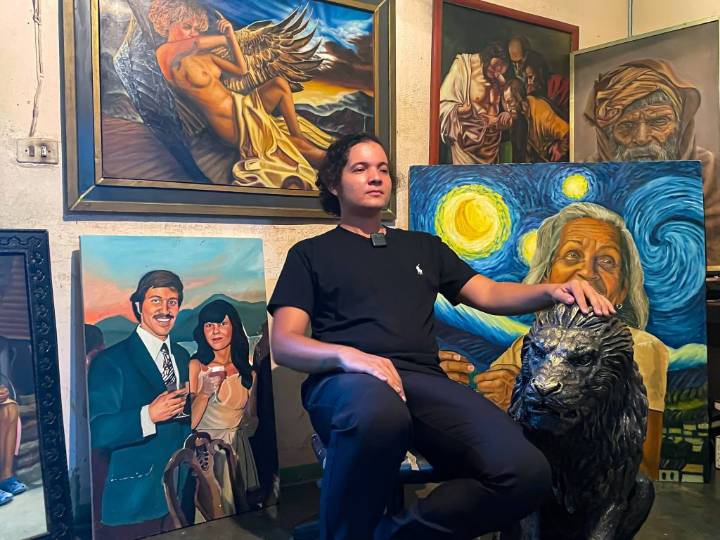 Jarvis Romero: el artista de Barrio Central I y la historia detrás de cada lienzo