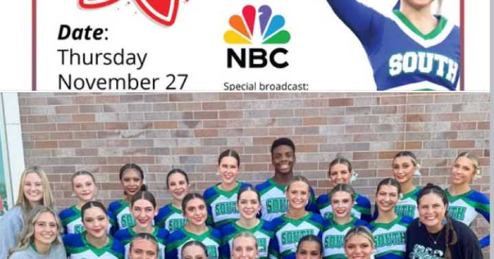 Blue Springs South cheerleaders at the Macy's Thanksgiving Day Parade