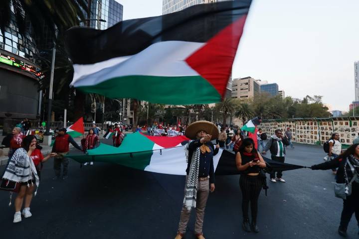 Marchan en CDMX por Día Internacional de Solidaridad con Palestina