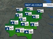 Clear night with not so chilly temps Wednesday, artic front soon returns