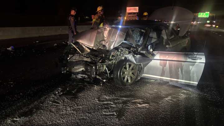 Nighttime crash on Interstate 95 caps hectic 24