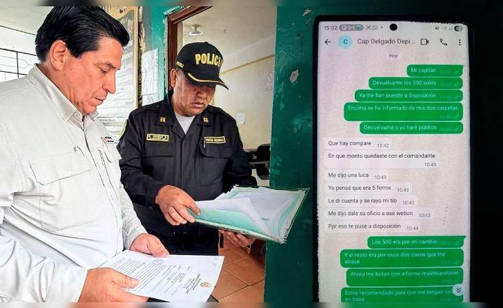 Comandante y capitán PNP cobraban S/ 5 mil a suboficiales para no cambiarles de puesto