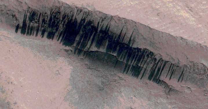 Mystery of 2 million black streaks on Mars may finally have been solved