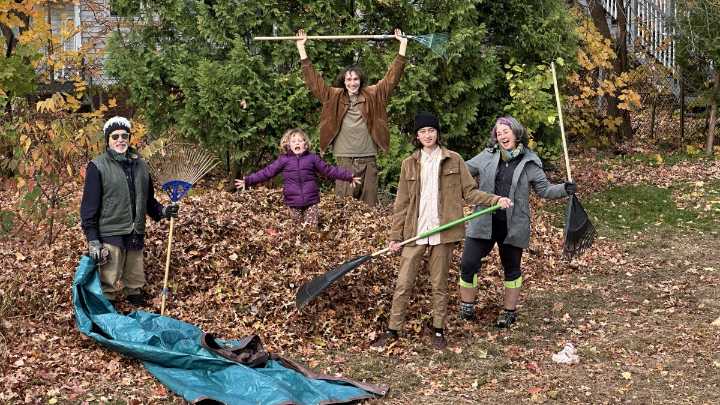 An annual tradition of raking away election day jitters