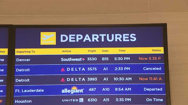 10 flights canceled Friday at SDF due to government shutdown, more expected