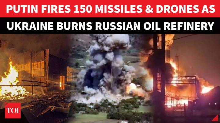 Putin’s Fiery Revenge: Russia Pounds Sumy With 150+ Missiles & Drones As Kyiv Torches Oil Refinery