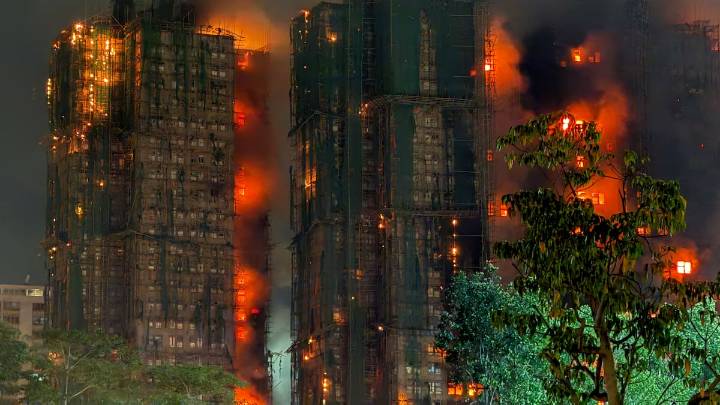 Hong Kong localiza a más de 144 desaparecidos ilesos tras el incendio y 150 permanecen sin contactar