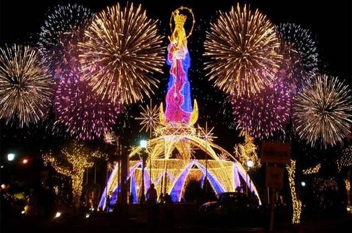 Presidente Maduro celebra encendido de luces en honor a La Chinita