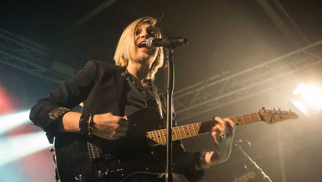 The Calling performing at Light Up Night in Pittsburgh