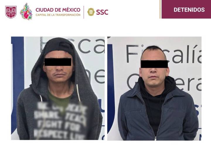 Caen dos de célula delictiva en CDMX con 100 kilos de marihuana