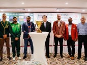 International Masters Cricket Council Over-40 T20 WC trophy unveiled in Karachi