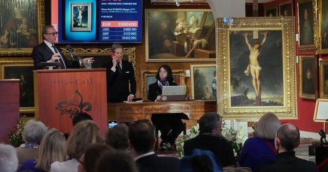 Long-lost Rubens painting depicting crucifixion sells for $2.7M