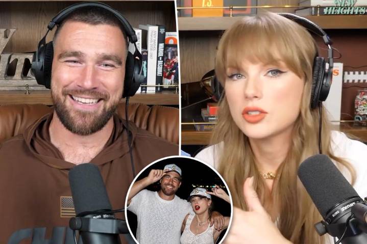 Travis Kelce gushes over 'magical' Taylor Swift after she boosted 'New Heights'