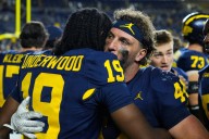 Michigan Captain Spotted on Crutches Before Ohio State Game