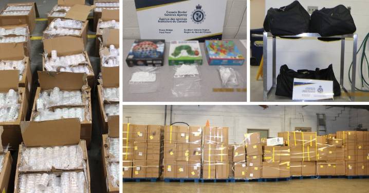 CBSA drug smuggling operation: 5 arrested in Ontario