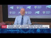 Jim Cramer brings Mad Money to Harvard Business School