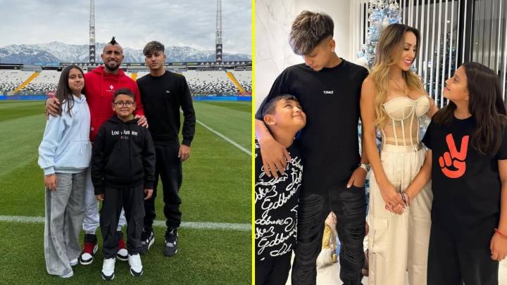 Vidal comparte foto con sus hijos y Marité Matus tras severo accidente: "Todo bien, gracias a Dios"