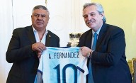 Alberto Fernández respaldó la gestión del Chiqui Tapia: "Ha llevado bien la AFA"