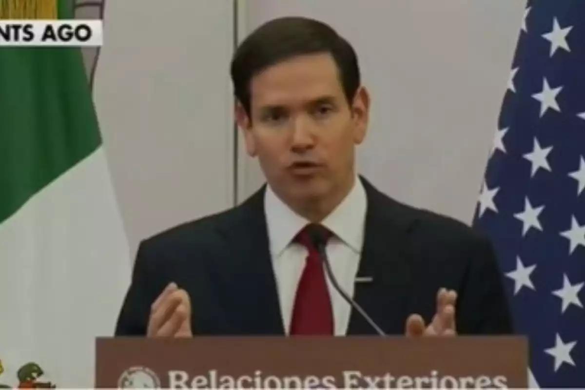 "No vamos a tomar acción unilateral o entrar y enviar fuerzas a México", Marco Rubio, secretario de Estado de EE.UU.