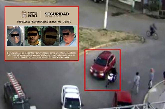 Capturan a 4 sujetos ligados con al menos 20 robos de vehículos en Ecatepec