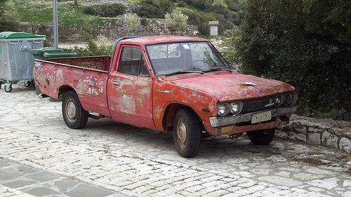 Courageous Local Man Arrives on Job Site in Japanese Truck