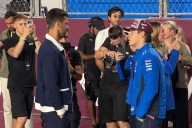 Las divertidas imágenes de Franco Colapinto durante una clase de gimnasia con Djokovic