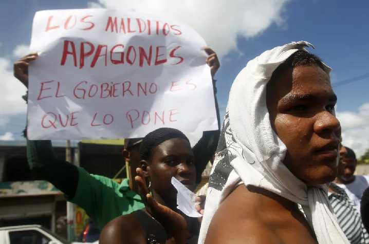 República Dominicana: protestaron en rechazo al apagón eléctrico nacional