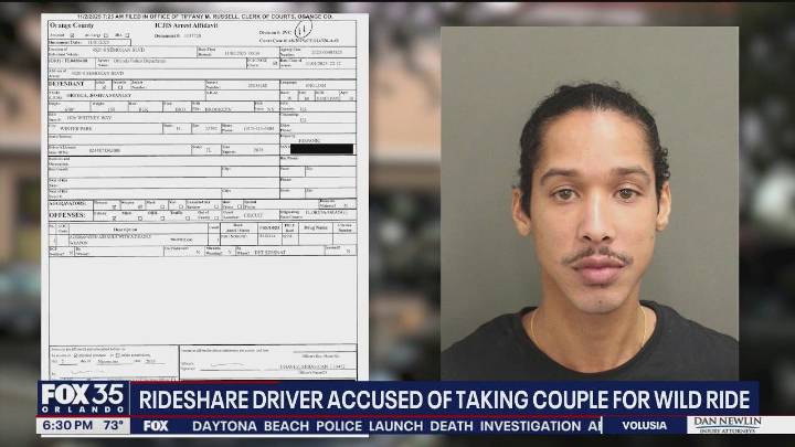 Rideshare driver accused of threatening couple in Halloween scare