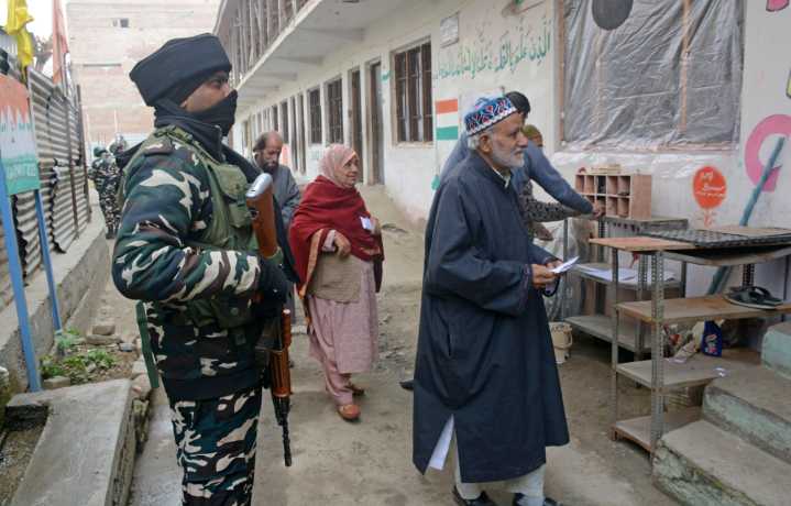 Voter turnout: Budgam 50%, Nagrota 75%