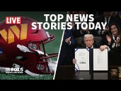 LIVE: Commanders in Madrid PLUS new stadium details; Trump signs bill ending shutdown